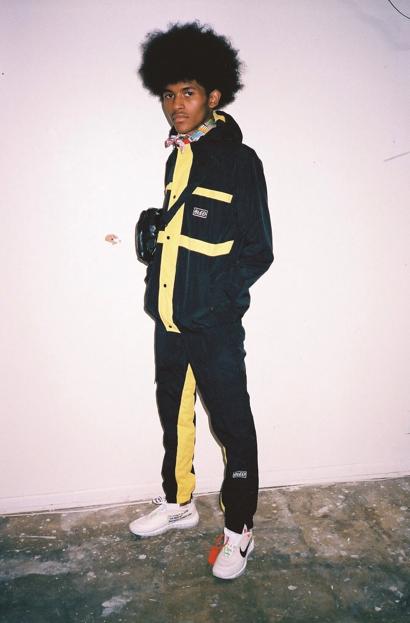 Stealth Cargo Track Pant - Black/Yellow