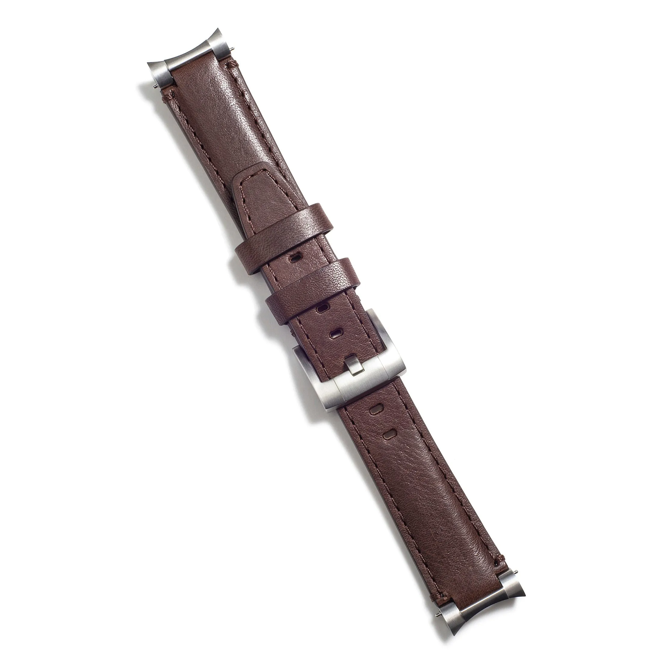 Steel End Link Leather Strap for Rolex GMT Master I & II with Tang Buckle