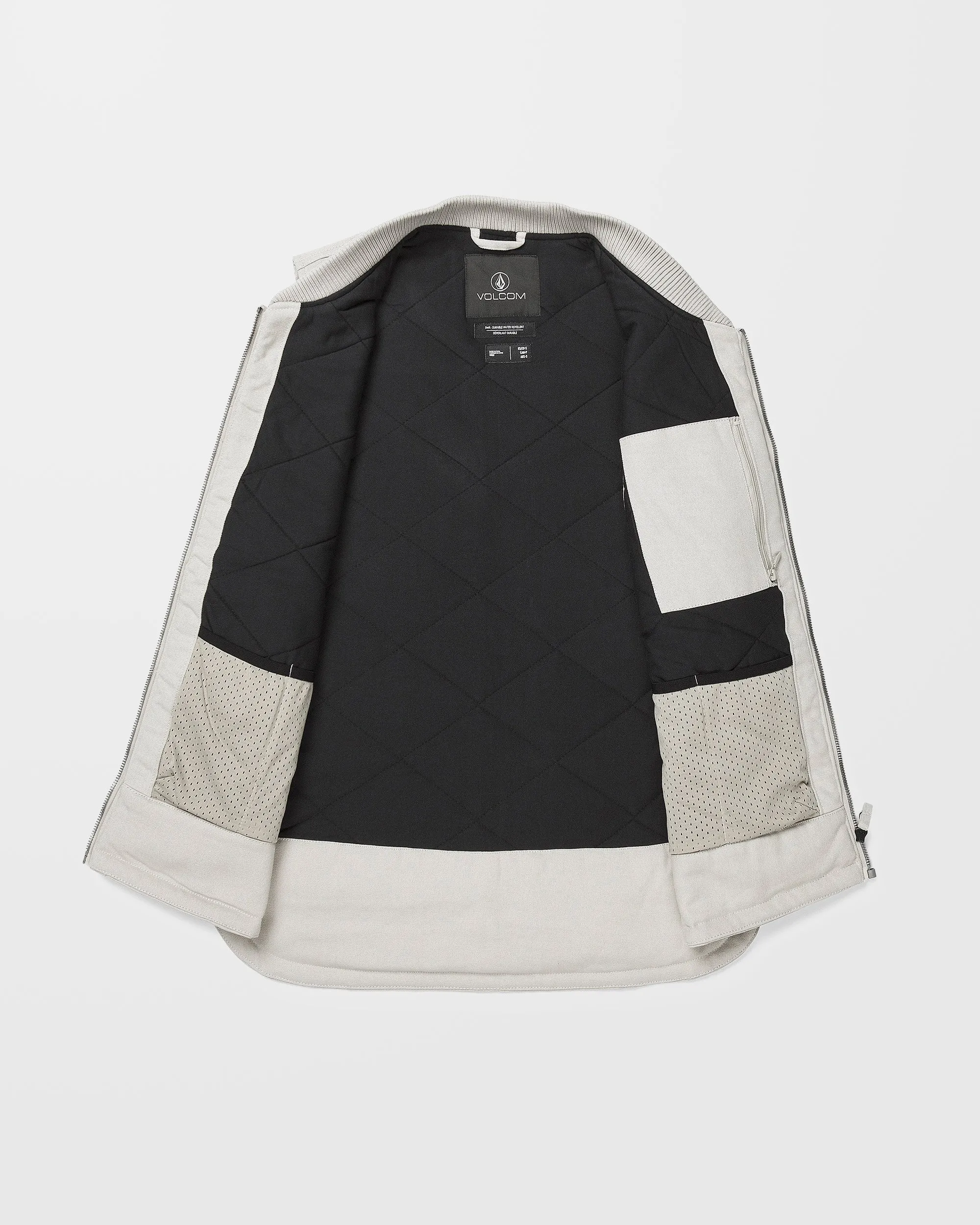 Stone Castine Puff Vest - Stone
