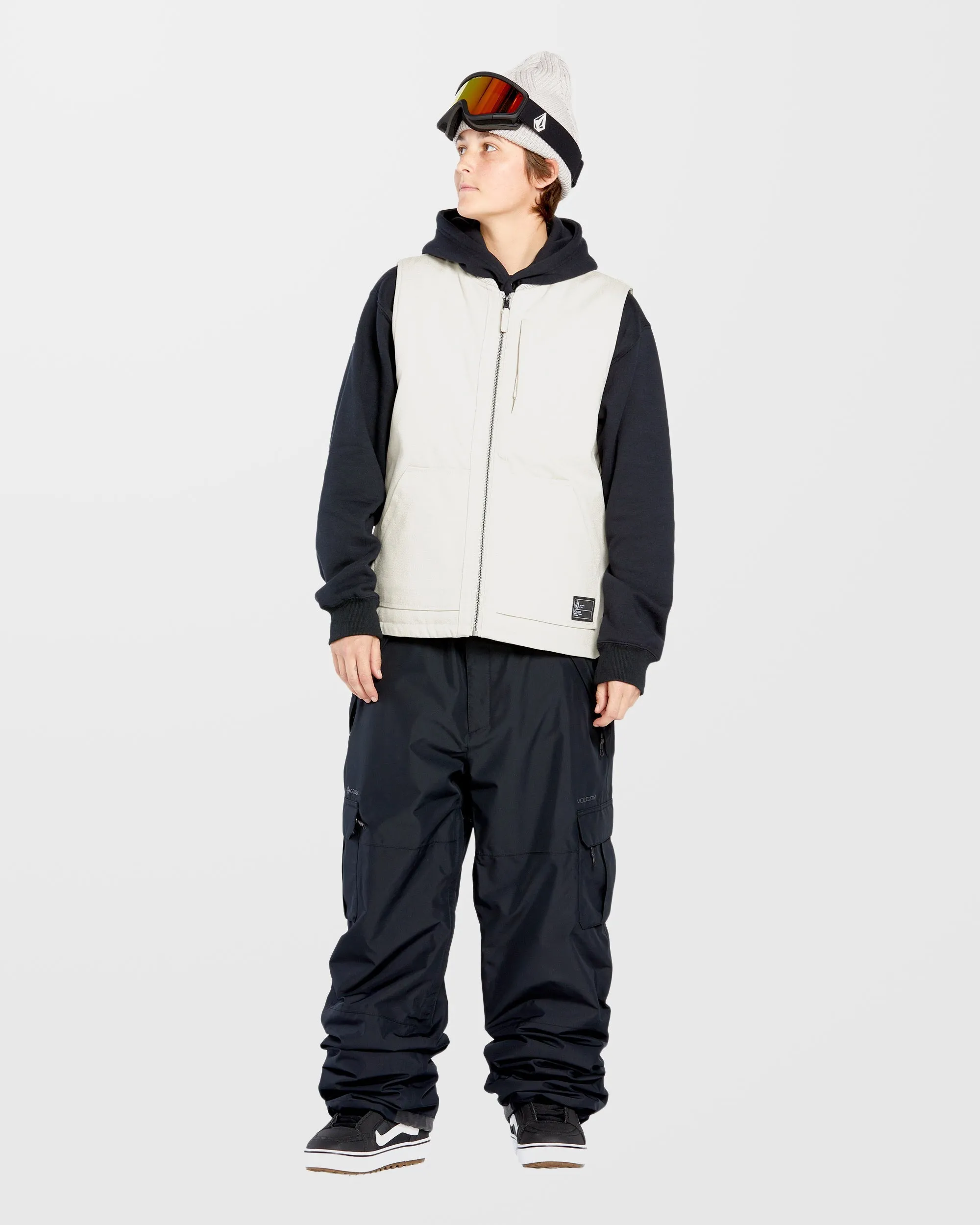 Stone Castine Puff Vest - Stone