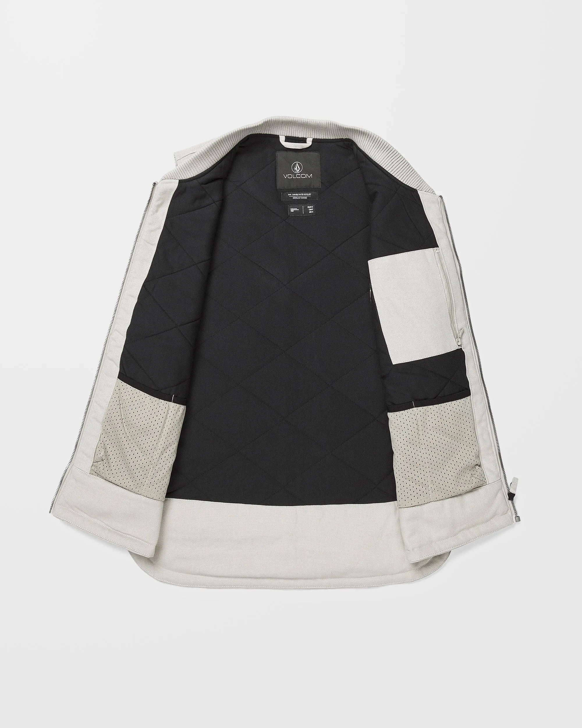 Stone Castine Puff Vest - Stone