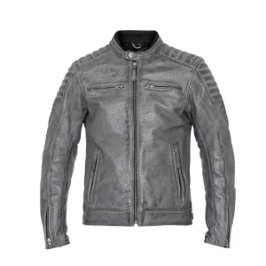 STORM LEATHER JACKET | GREY