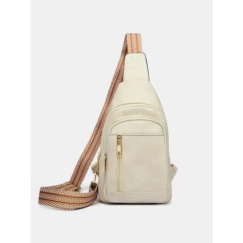 Stylish Yeppi Leather Adjustable Strap Crossbody Bag