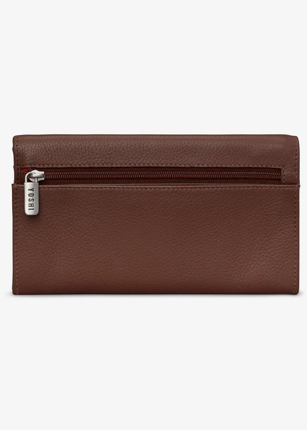 Succubus Bags Books Bookworm Library Flap Over Leather Wallet Brown