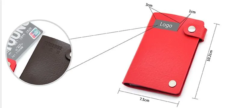 Swivel Card Organiser With PU Leather Cover