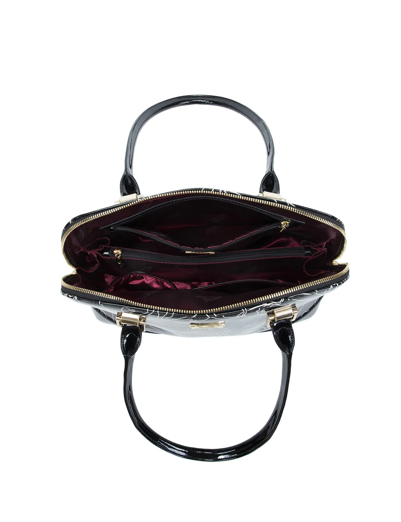 TAHLEE  PATENT LEATHER HANDBAG- SF7-0758