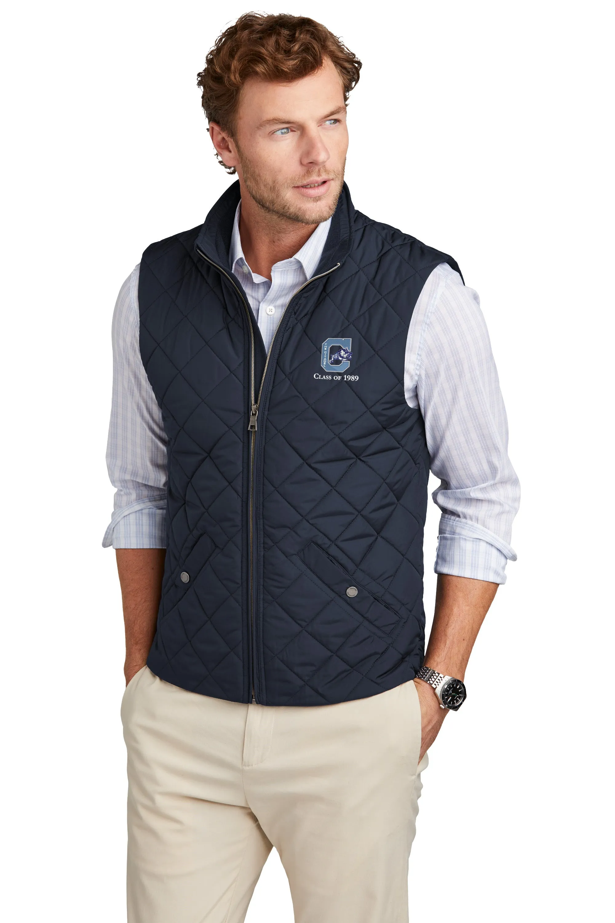 The Citadel, Vintage Jumping Bulldog, Class Of 1989, Brooks Brothers® Quilted Vest