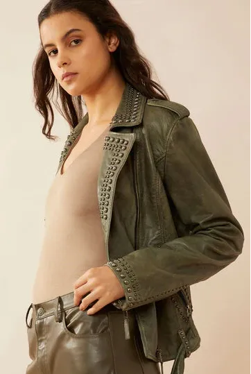 The Emerald Ladies Leather Jacket