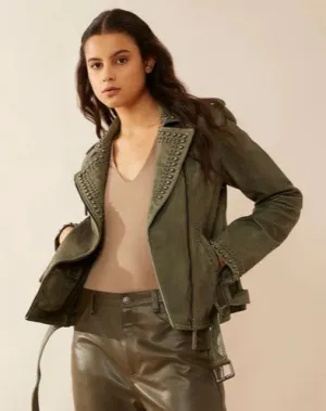 The Emerald Ladies Leather Jacket