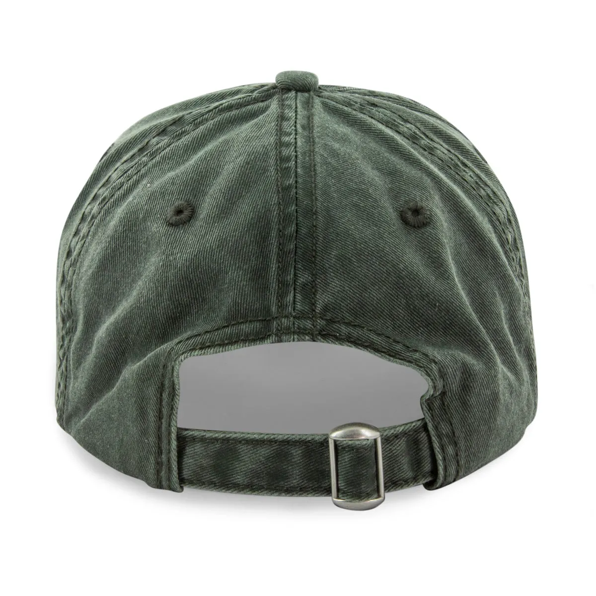 The Grill Sergeant Leather Patch Washed Dad Hat