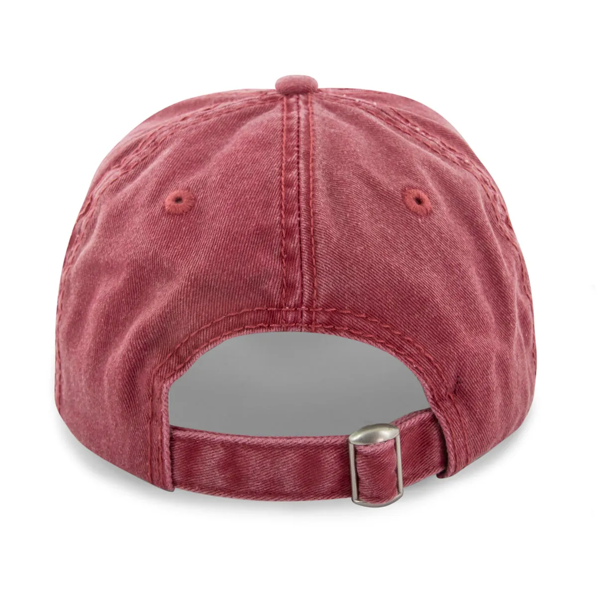 The Grill Sergeant Leather Patch Washed Dad Hat
