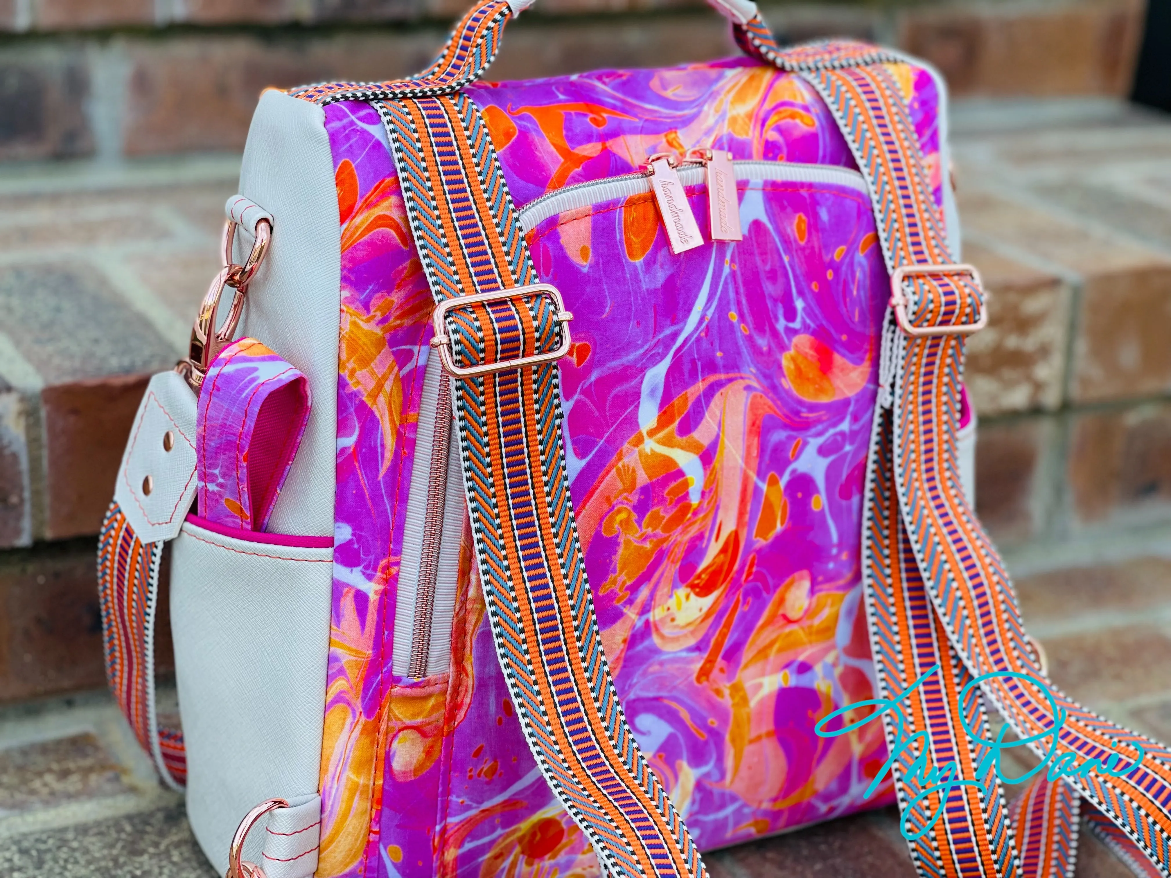 The Guardian Anti-Theft Backpack in Hot Pink Swirl