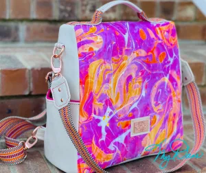 The Guardian Anti-Theft Backpack in Hot Pink Swirl