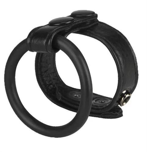 The Macho Collection Supreme Stamina Snap-on Duo Ring - Black
