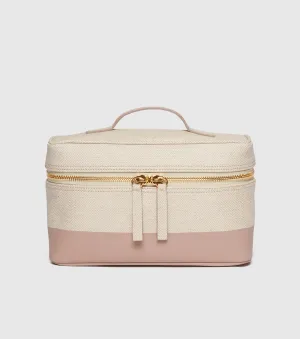 The Train Case - Herringbone and Mauve