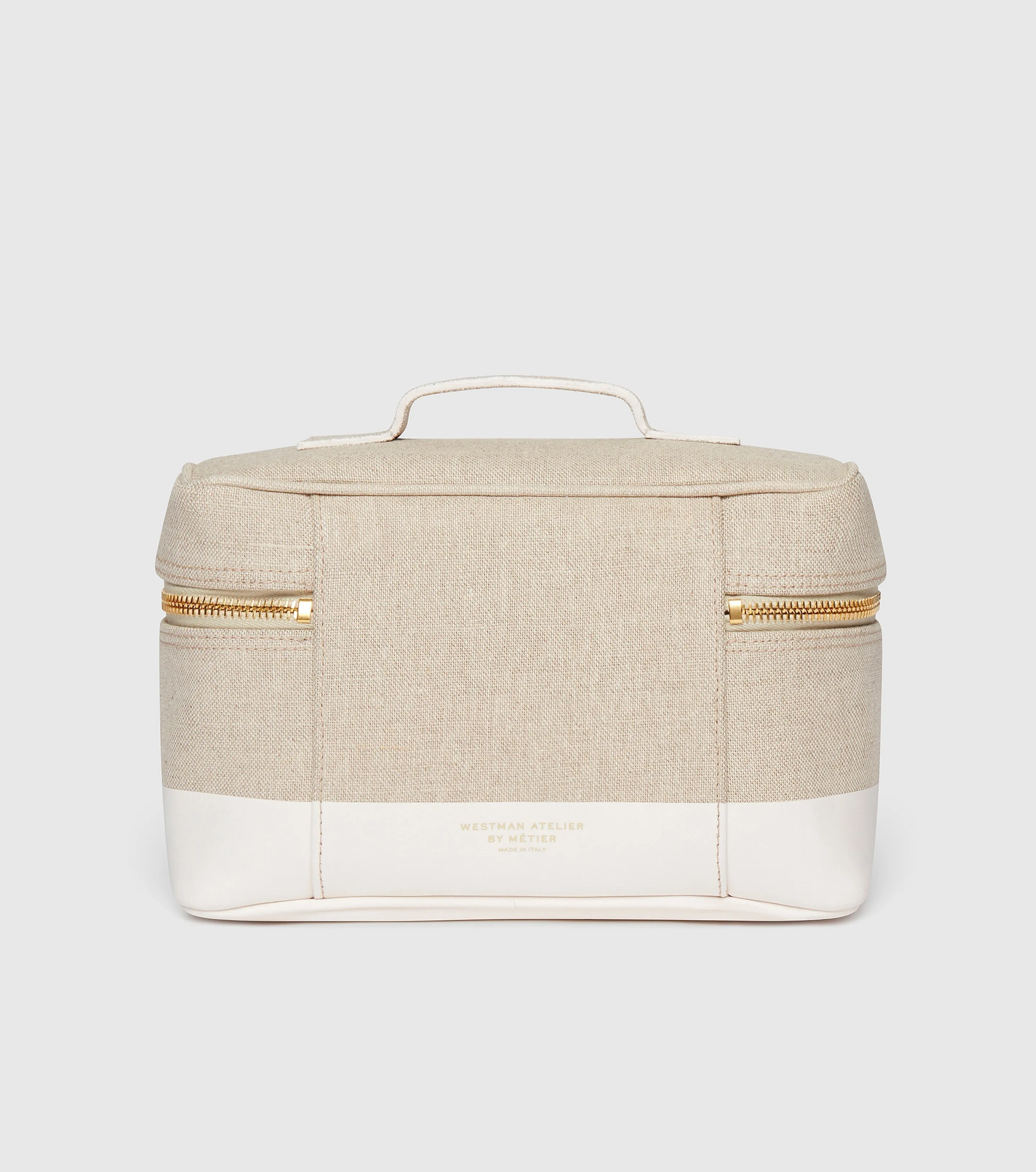 The Train Case - Linen and Crème