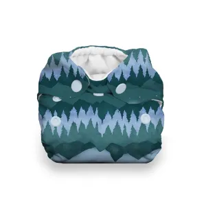 Thirsties - Mountain Twilight - Snap, Natural - Newborn All-in-One