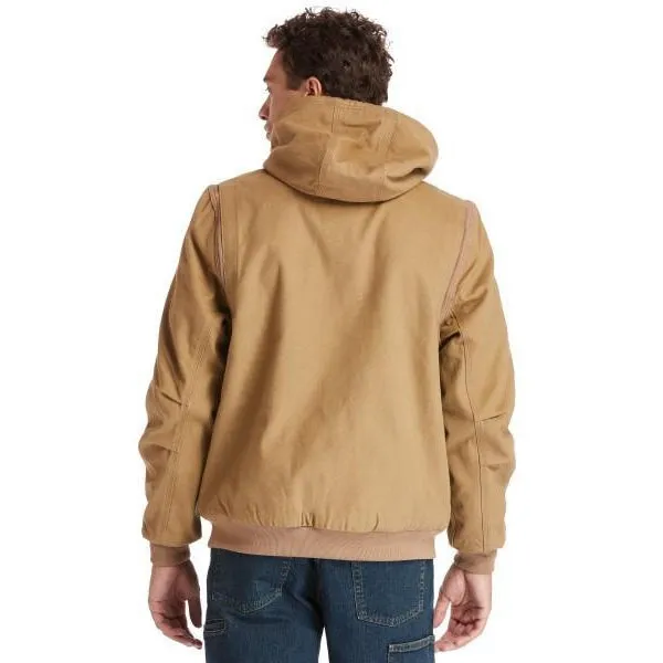 Timberland Pro Men's Gritman Lined Canvas Hooded Jacket - Wheat - TB0A1VB4D02