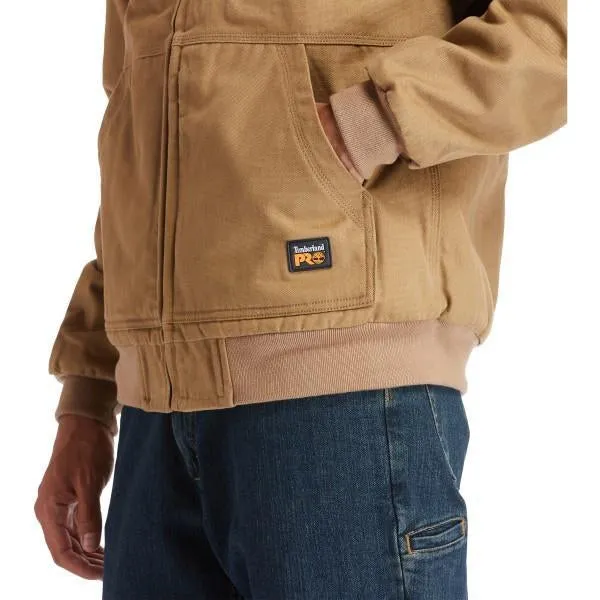 Timberland Pro Men's Gritman Lined Canvas Hooded Jacket - Wheat - TB0A1VB4D02