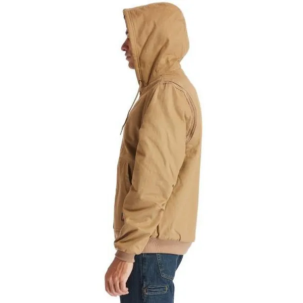 Timberland Pro Men's Gritman Lined Canvas Hooded Jacket - Wheat - TB0A1VB4D02