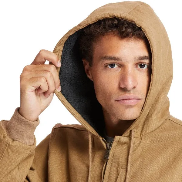 Timberland Pro Men's Gritman Lined Canvas Hooded Jacket - Wheat - TB0A1VB4D02