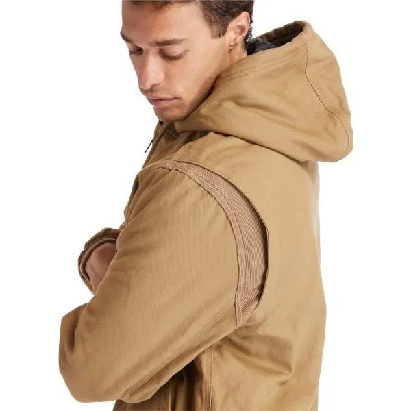 Timberland Pro Men's Gritman Lined Canvas Hooded Jacket - Wheat - TB0A1VB4D02
