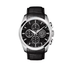 Tissot 24mm Couturier Black Leather Strap without Buckle