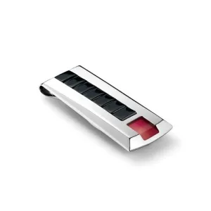 Tonino Lamborghini  Primo Red Garnet and Black Lacquer Money Clip NIB