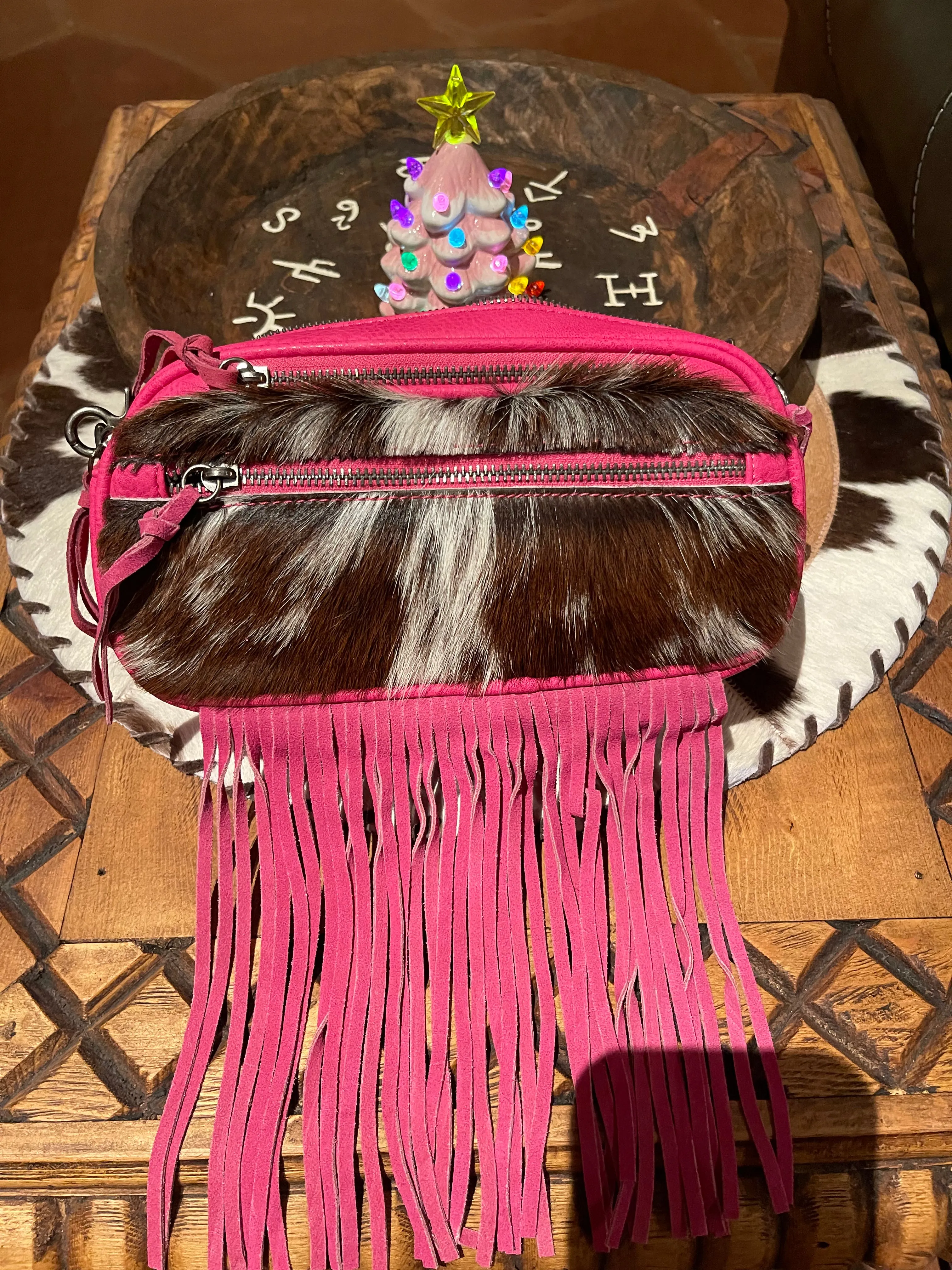 Trinity Ranch cowhide BELT BAG