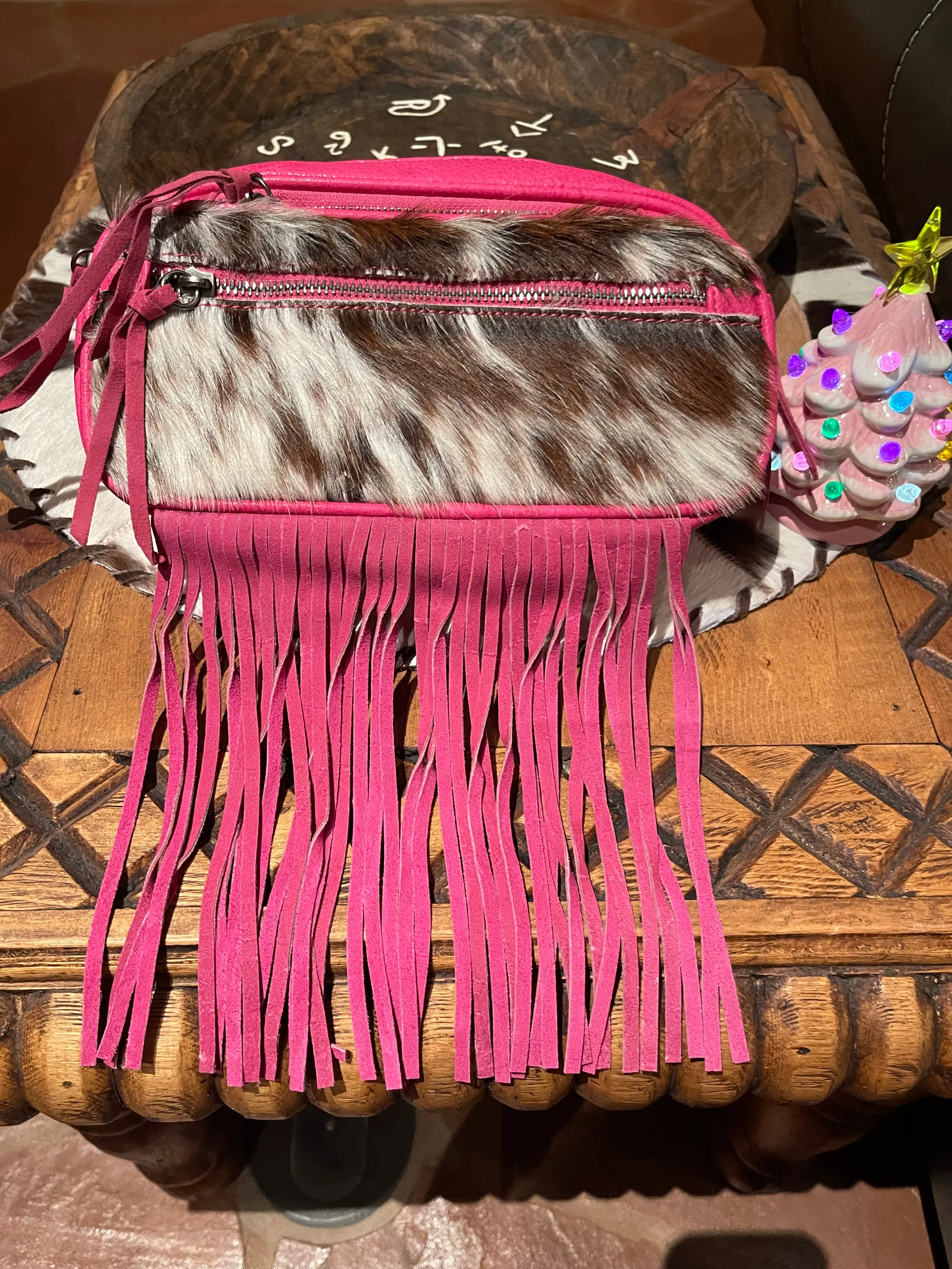 Trinity Ranch cowhide BELT BAG