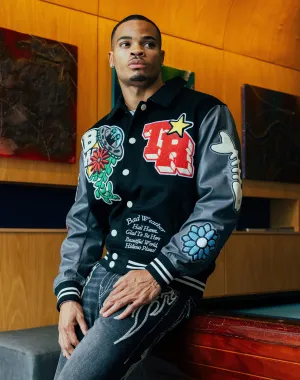 True Religion Bad Weather Varsity Jacket