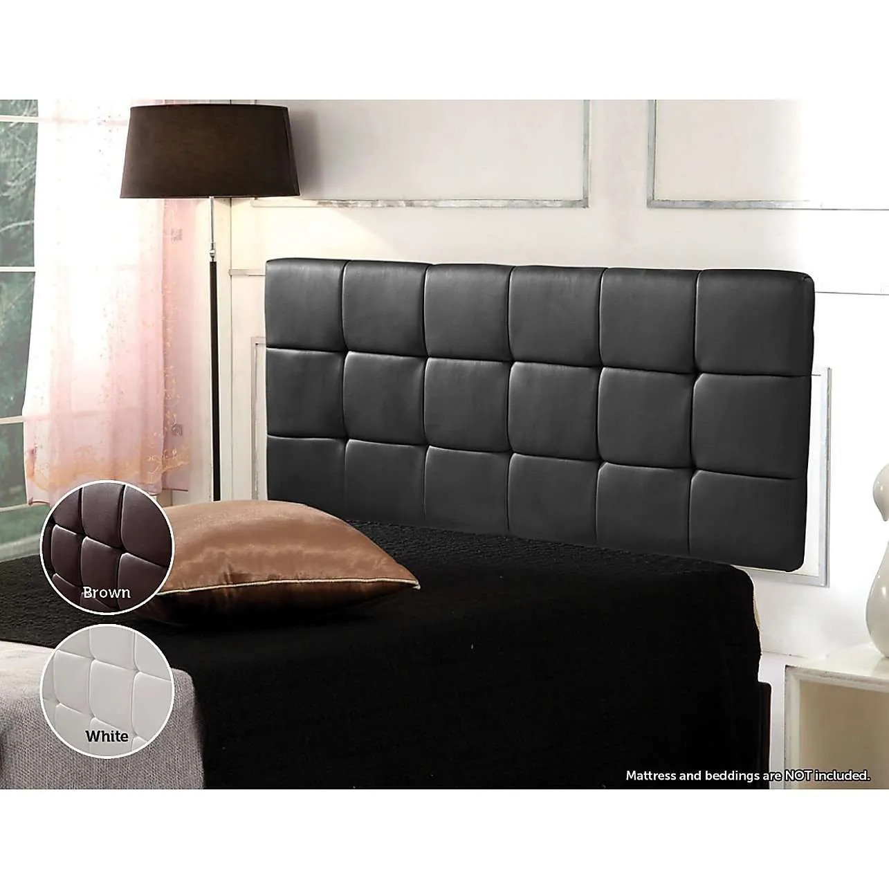 Tuft PU Leather Bedhead - 3 Colours