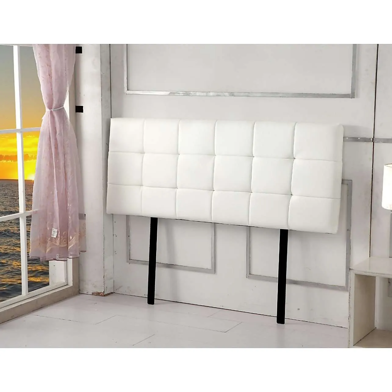 Tuft PU Leather Bedhead - 3 Colours