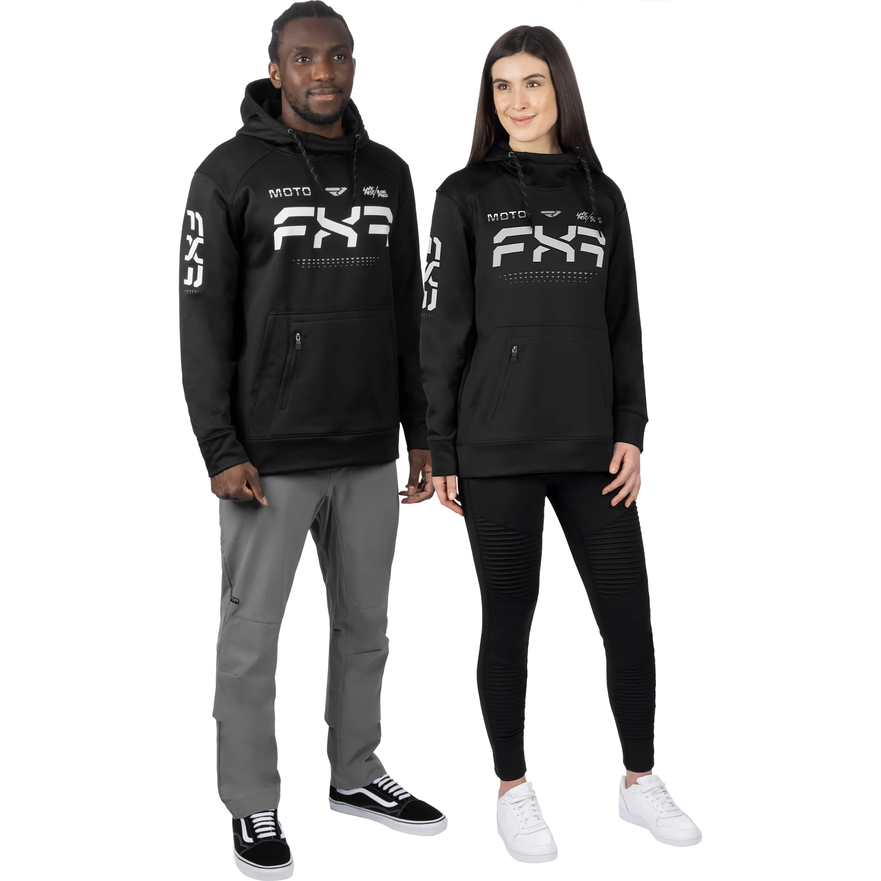 Unisex Moto Tech Pullover Hoodie