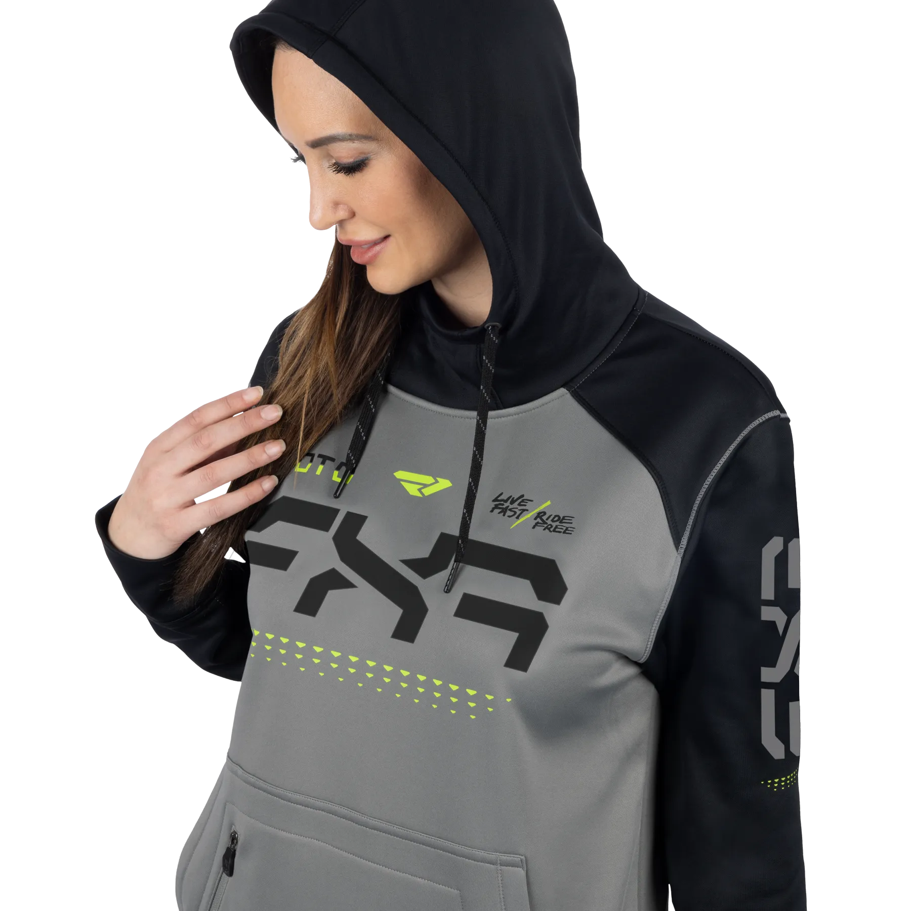 Unisex Moto Tech Pullover Hoodie