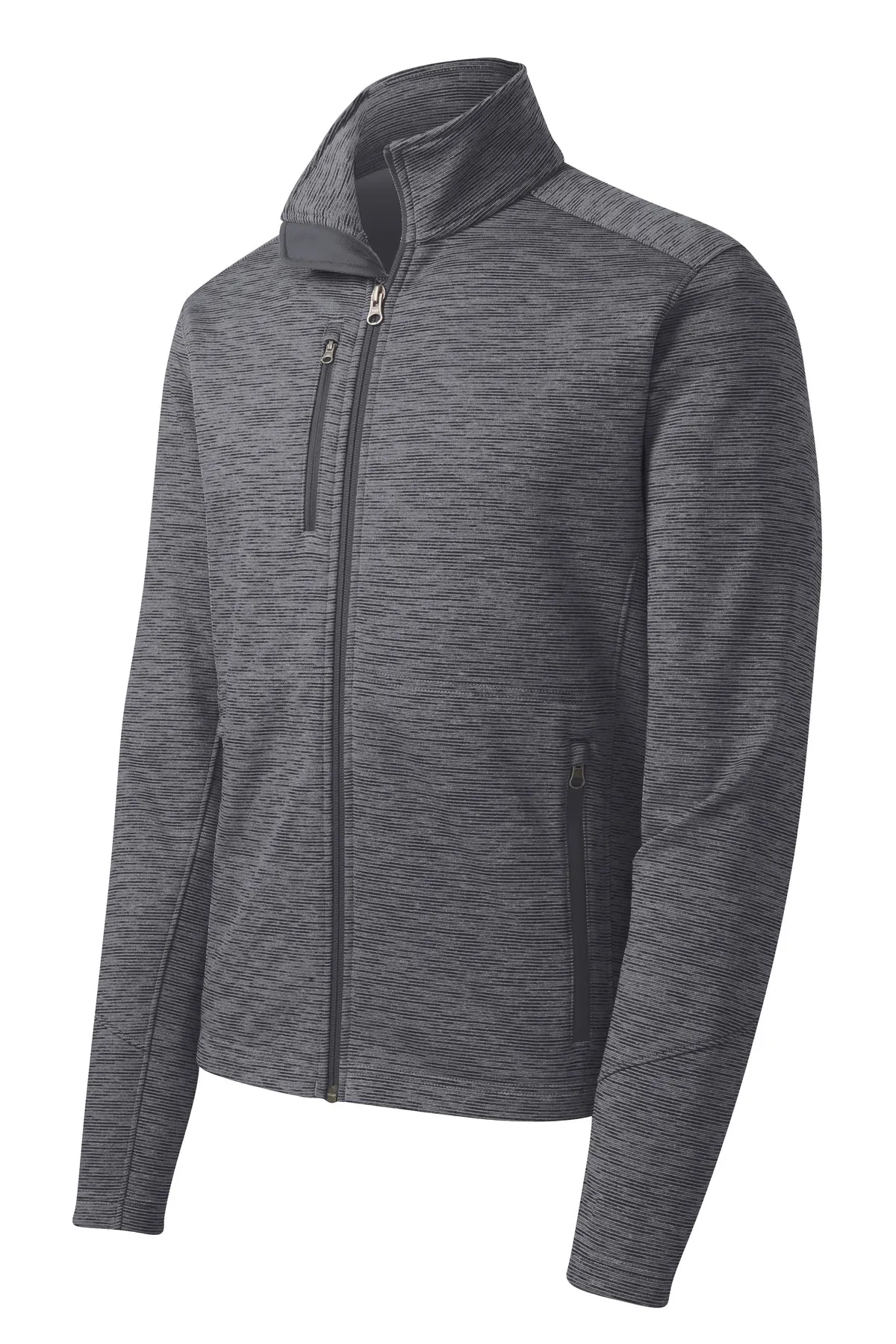 Unisex Stripe Fleece Jacket- Dayton VAMC25