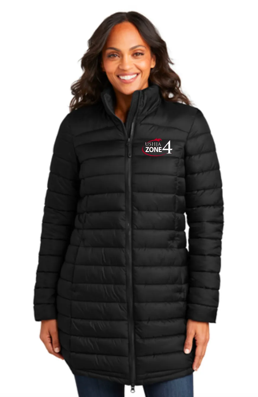 USHJA Zone - Port Authority® Ladies Horizon Puffy Long Jacket