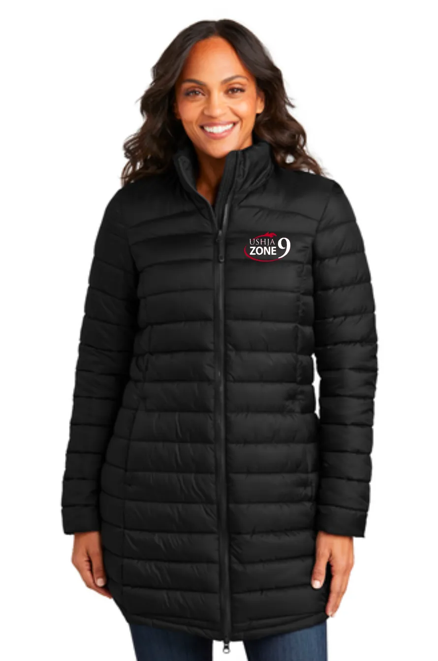 USHJA Zone - Port Authority® Ladies Horizon Puffy Long Jacket