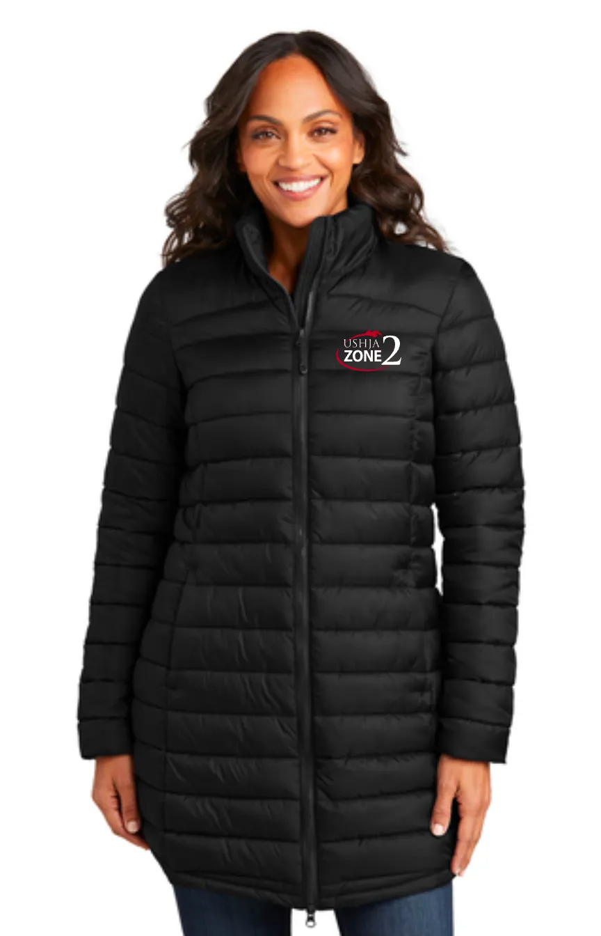 USHJA Zone - Port Authority® Ladies Horizon Puffy Long Jacket