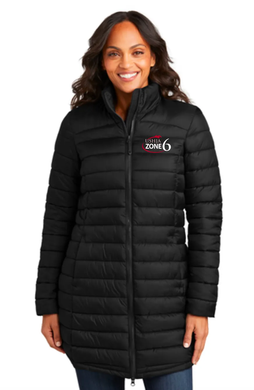 USHJA Zone - Port Authority® Ladies Horizon Puffy Long Jacket