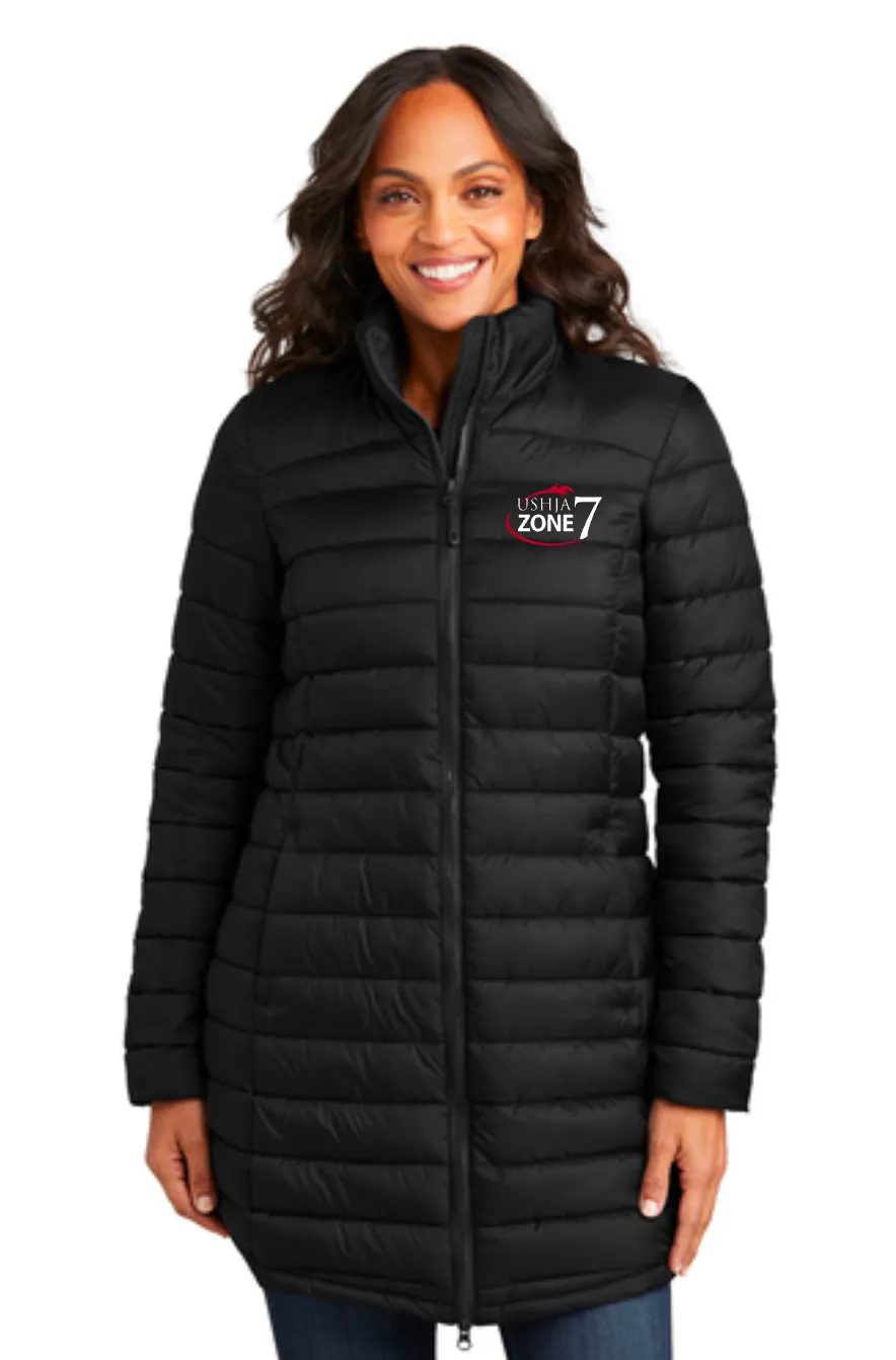USHJA Zone - Port Authority® Ladies Horizon Puffy Long Jacket