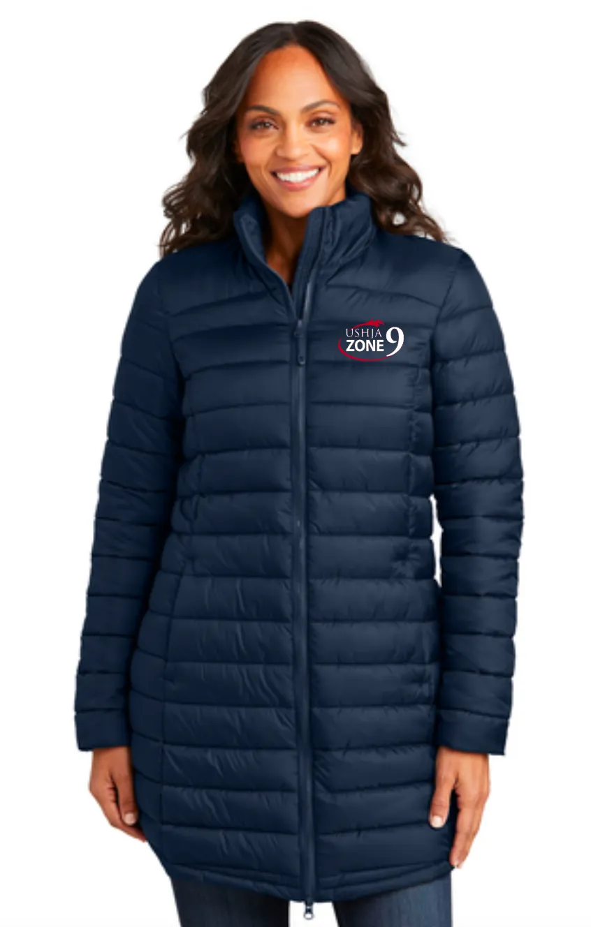 USHJA Zone - Port Authority® Ladies Horizon Puffy Long Jacket