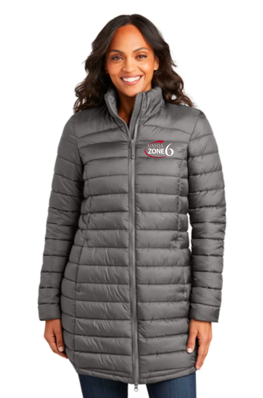 USHJA Zone - Port Authority® Ladies Horizon Puffy Long Jacket