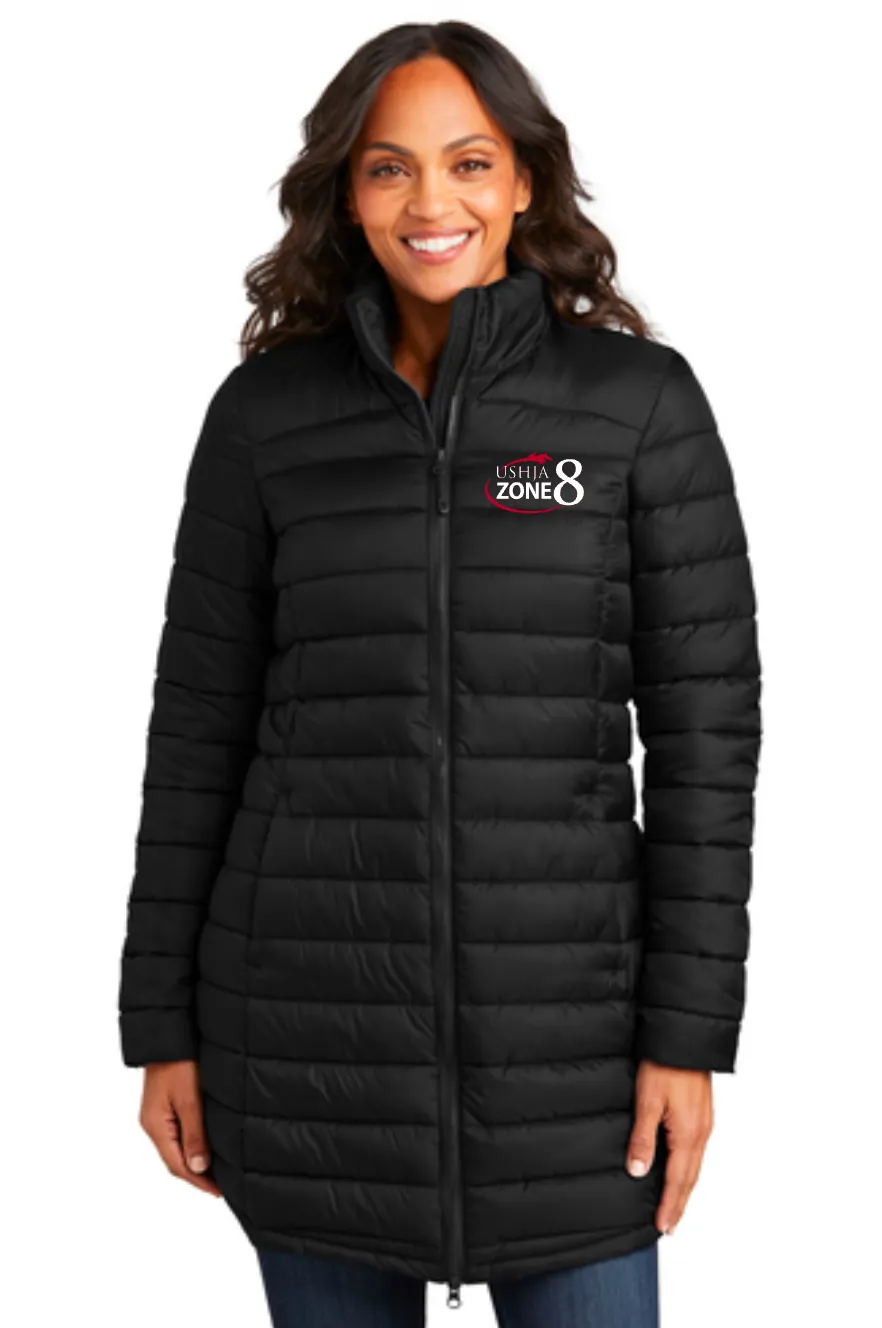 USHJA Zone - Port Authority® Ladies Horizon Puffy Long Jacket