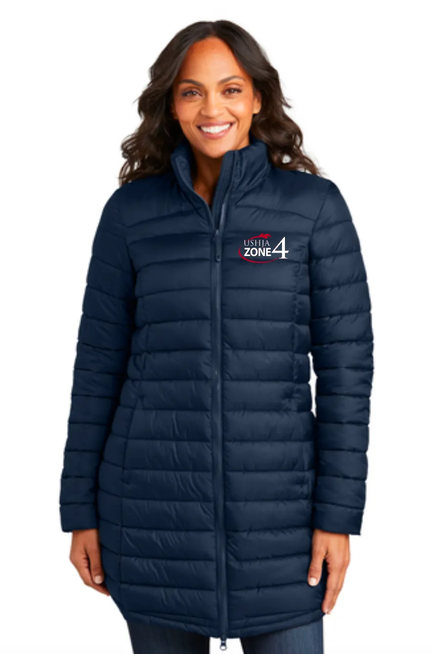 USHJA Zone - Port Authority® Ladies Horizon Puffy Long Jacket