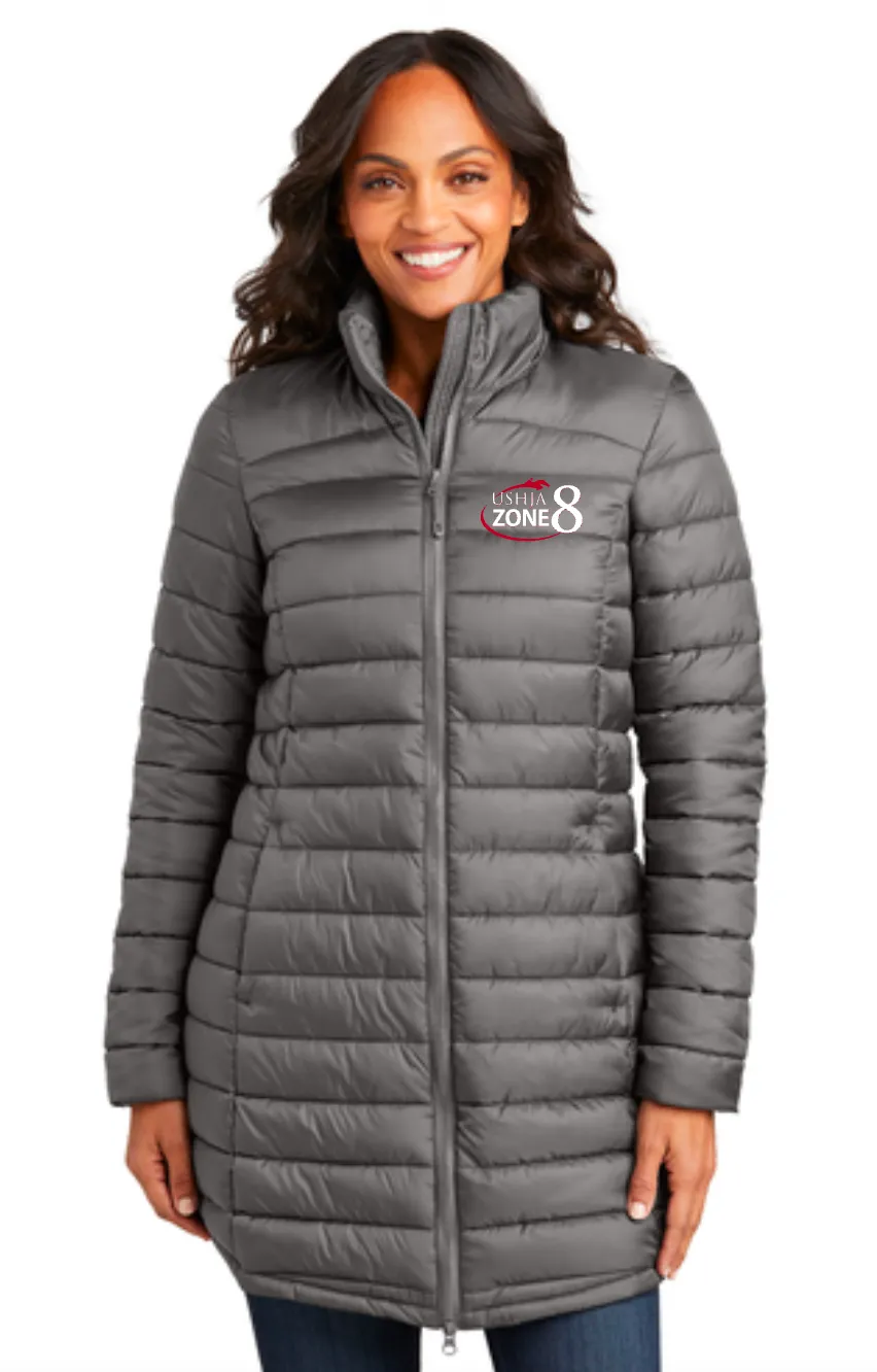 USHJA Zone - Port Authority® Ladies Horizon Puffy Long Jacket