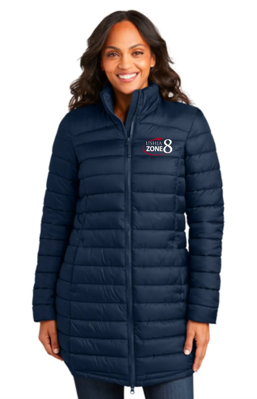 USHJA Zone - Port Authority® Ladies Horizon Puffy Long Jacket