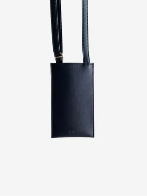 Vanilla Vegan Apple Leather Pouch | Black