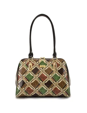 VERONA LARGE PATENT LEATHER HANDBAG- SN90-7573