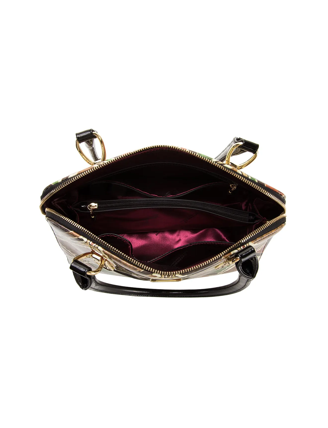 VERONA LARGE PATENT LEATHER HANDBAG- SN90-7573